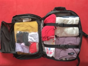 Tortuga Air 2 travel backpack Alina luggage packed