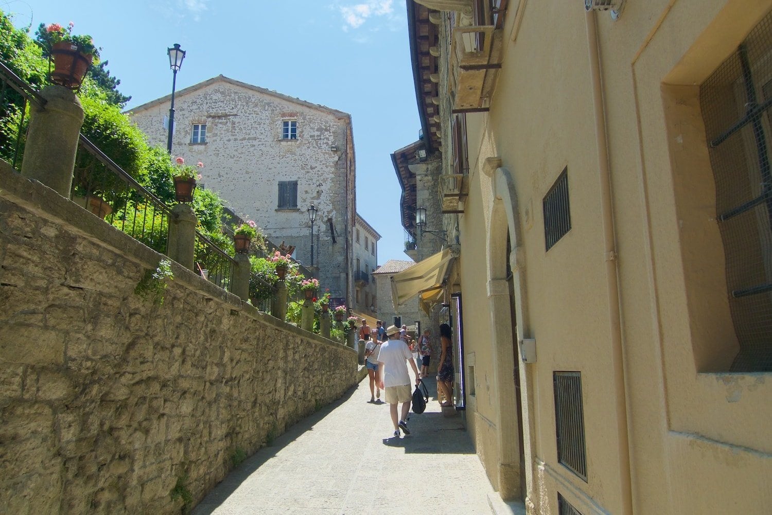 San Marino narrow streets