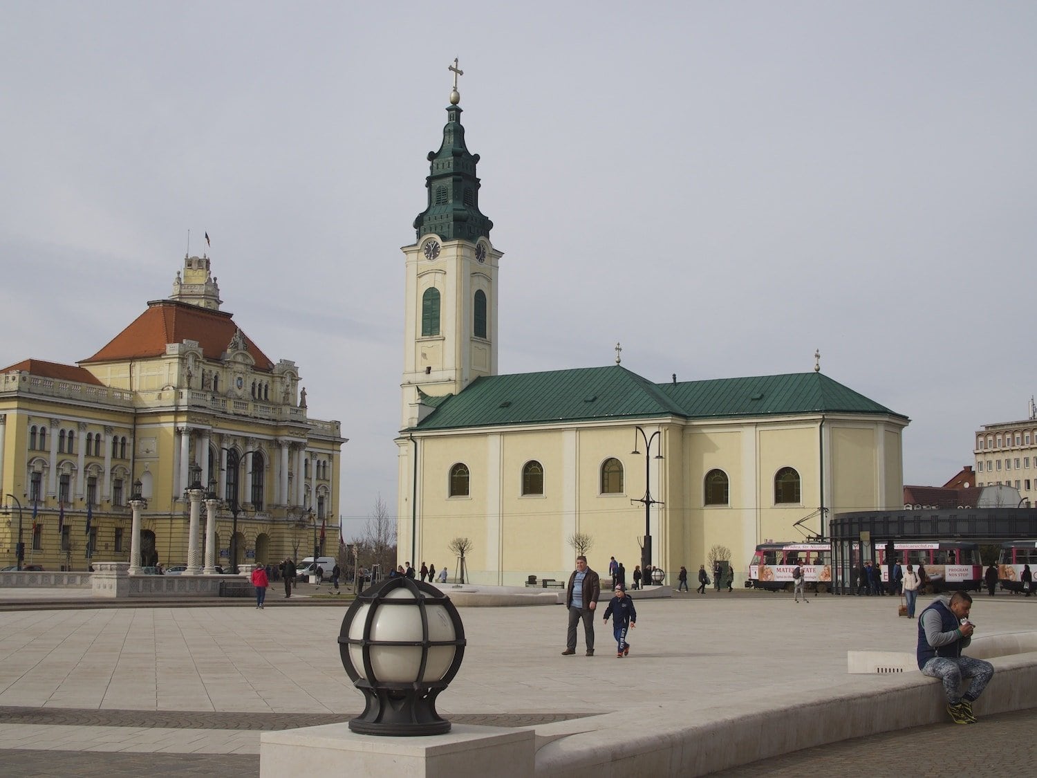 Oradea church Holy Ladislau & Town Hall