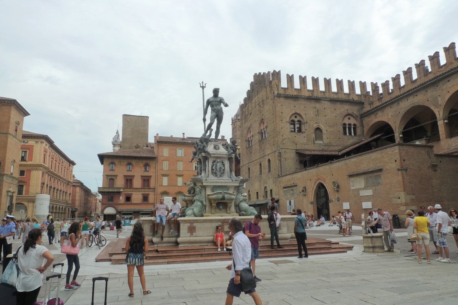 Bologna fountain Neptune Maggiore square