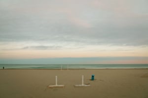 nearly empty beach valencia